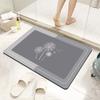 Absorbent Bathroom Bath Mat Printed Anti-slip Shower Rug Quick Drying Bath Mats Househol Floor Pad Entrance Bathtub Door Carpet