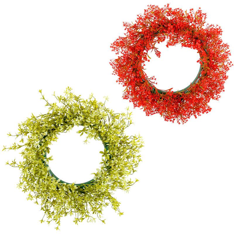 Simulation Flower Port Love Spring Wreath Outdoor Courtyard Door Hanging Decorative Shooting Props