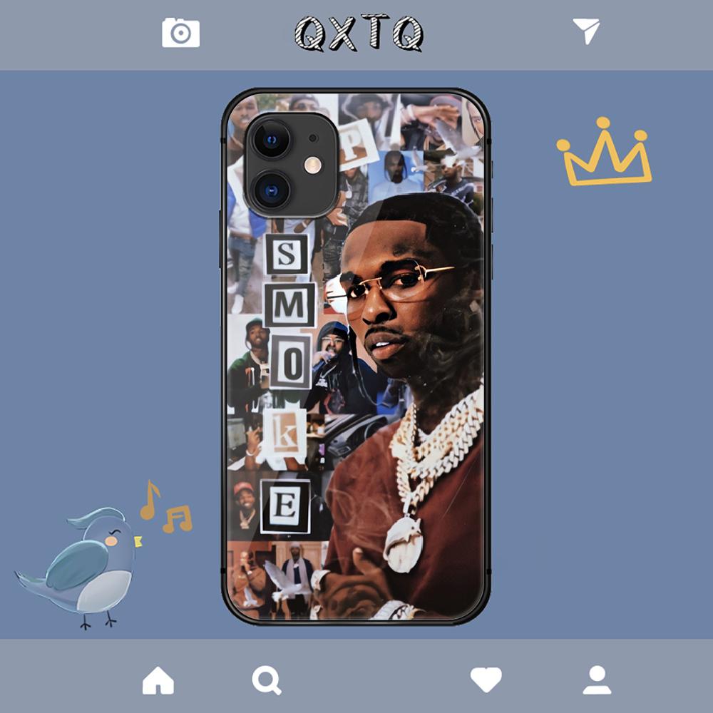 Pop Smoke Hülle für iPhone Samsung Galaxy Redmi Note S 17 16 15 14 13 20 24 25 54 Pro Max Ultra Fe Hartglasabdeckung