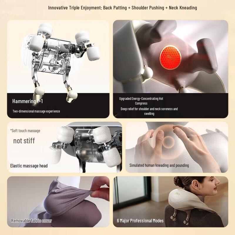 SKG Cervical & Shoulder Neck Massager H5-3 CN Plug (adapter Included)