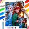 Frozen Princess Painting By Numbers Kit Hand Painting Home Decor