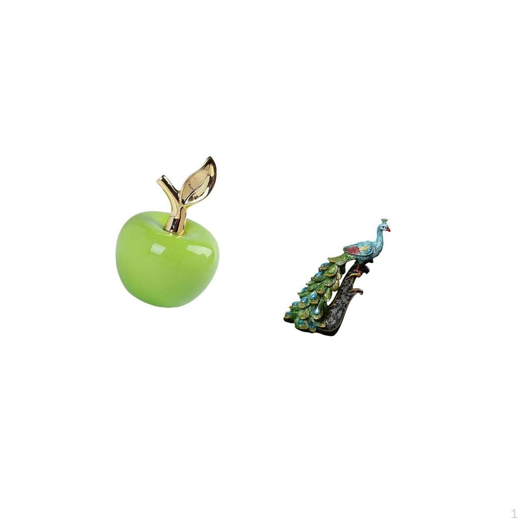 Ceramic Fruit And Animal Sculpture Collection Decoration Ornament for Cafe Study Room Bedroom Office