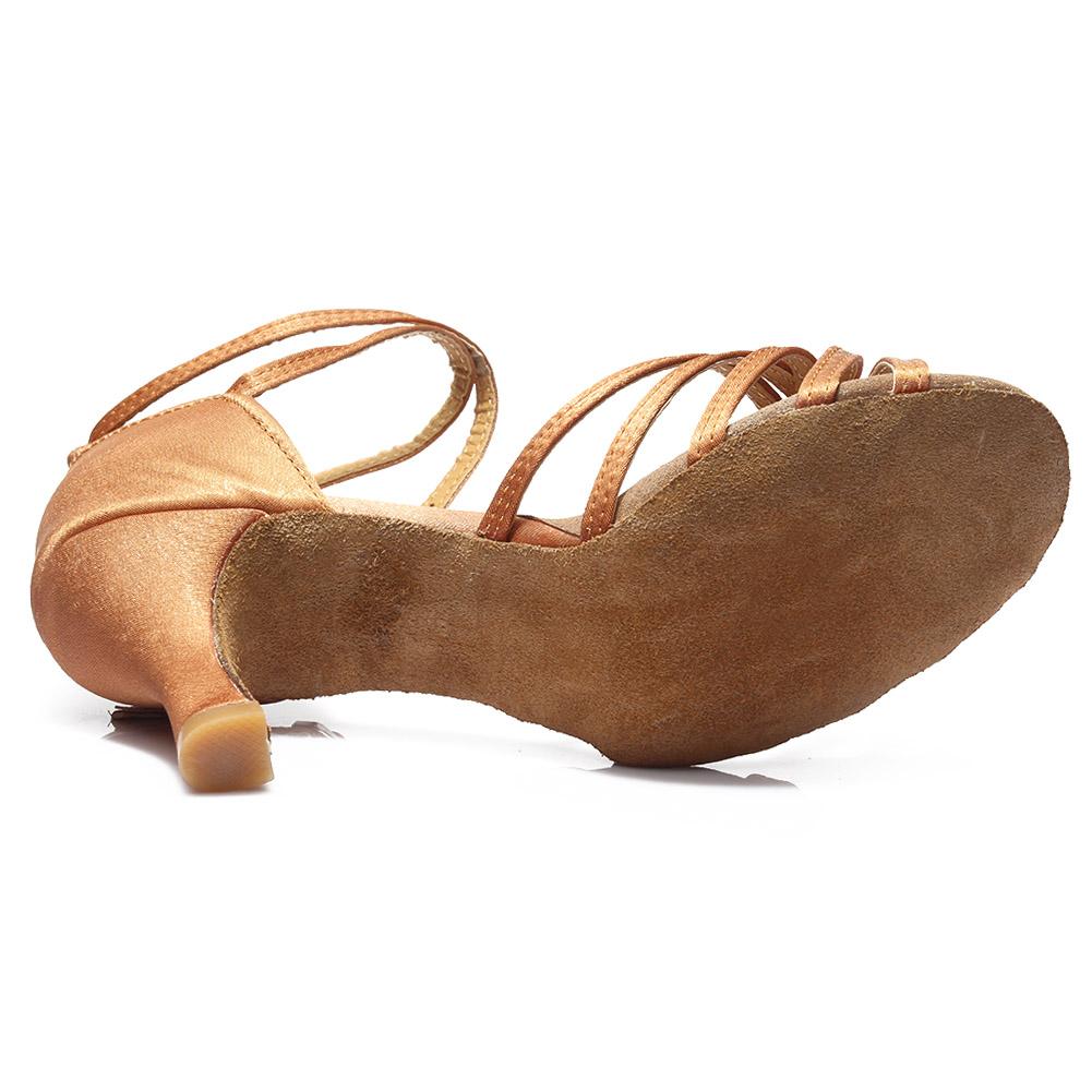 High Heel Adult Women's Latin Dance Shoes Soft Sole Tango & Salsa Ballroom Dancing Shoes Heeled 7cm Indoor