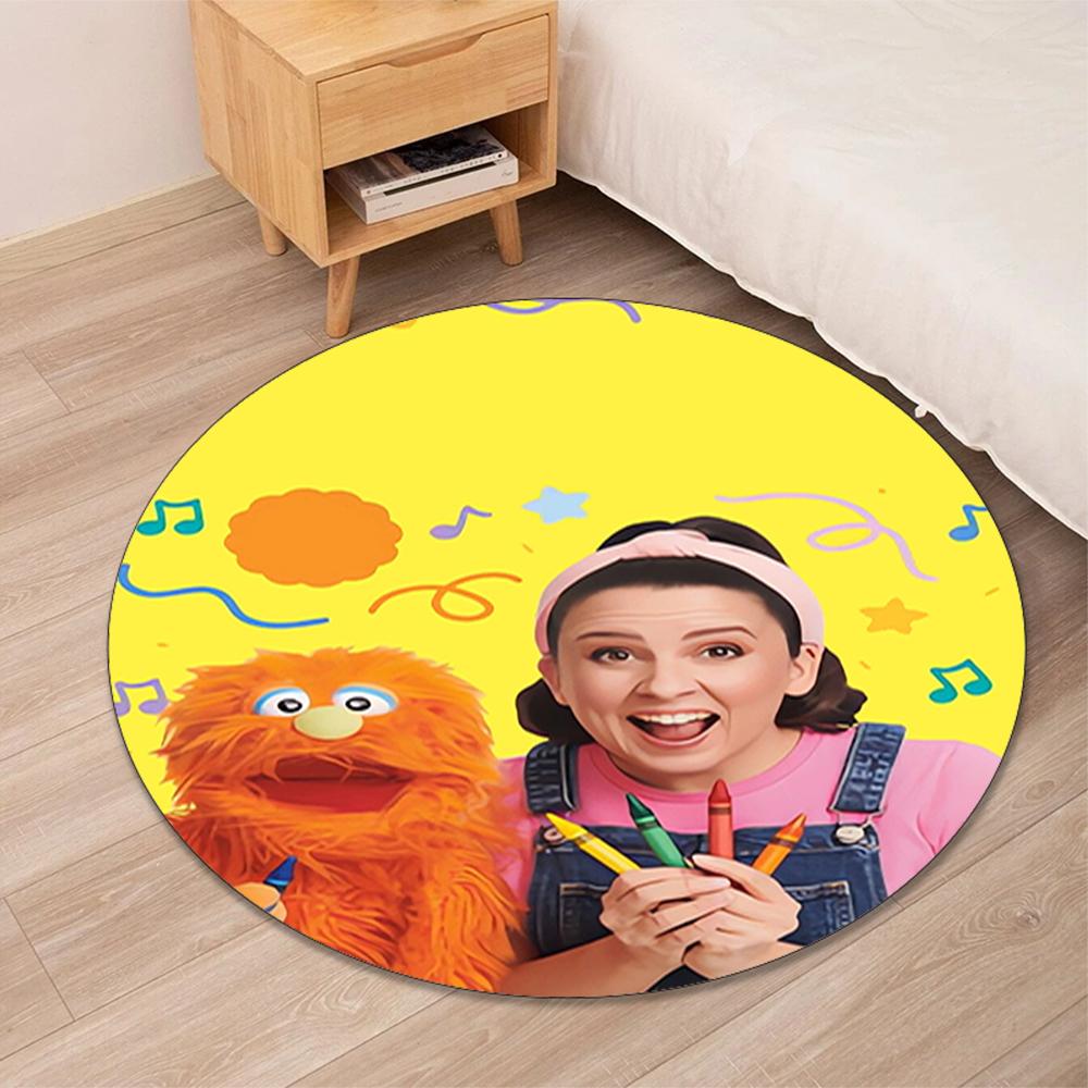 Mevr. Rachel Bedrukte Ronde Vloerkleed Tapijt Stoelkleed Vloerkleed Entree Deurmatten, voor Kantoorstoel Woonkamer Slaapkamer Keuken.