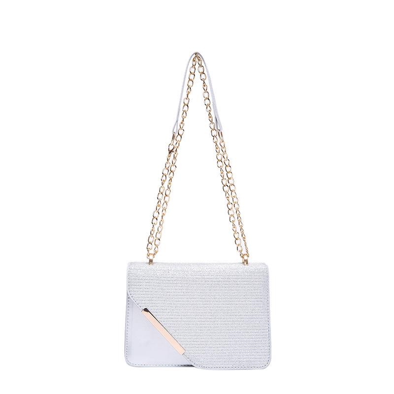 Корейская Мода Глянцевая Квадратная Женская Сумка Кроссбоди, Трендовая Простая Универсальная Сумка на Плечо