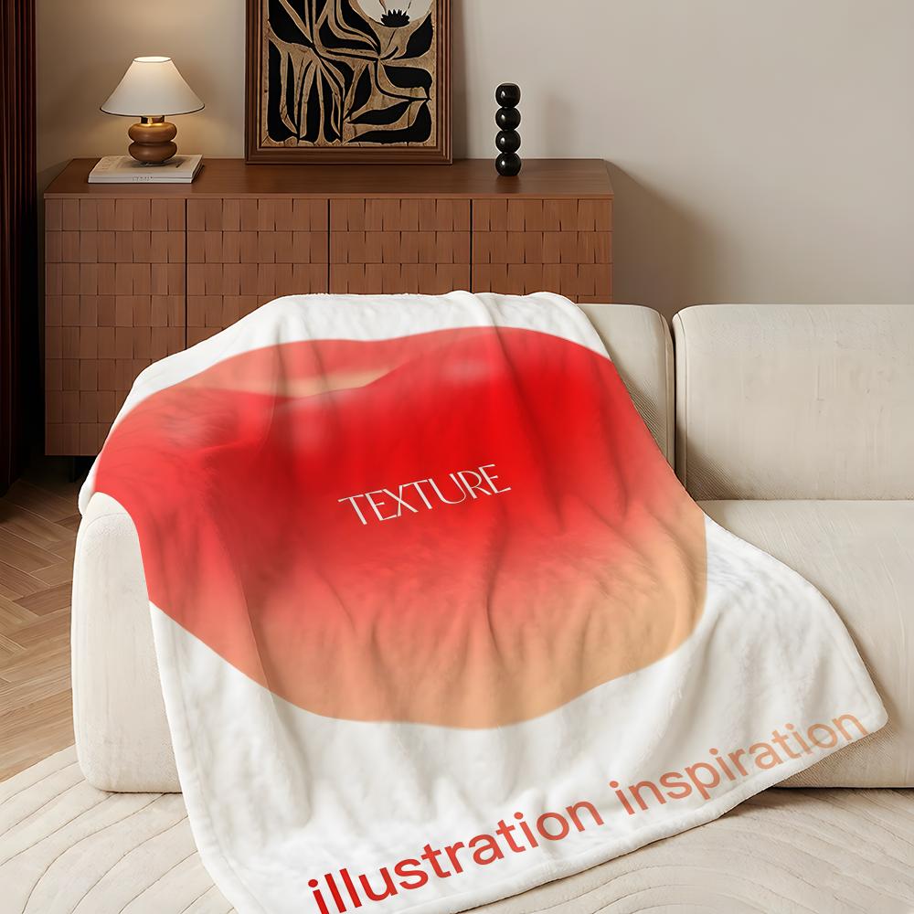 Artist E-ENHO Throw Flannel Throw Blanket, Lightweight Cozy, Durable Washable Cute Cool