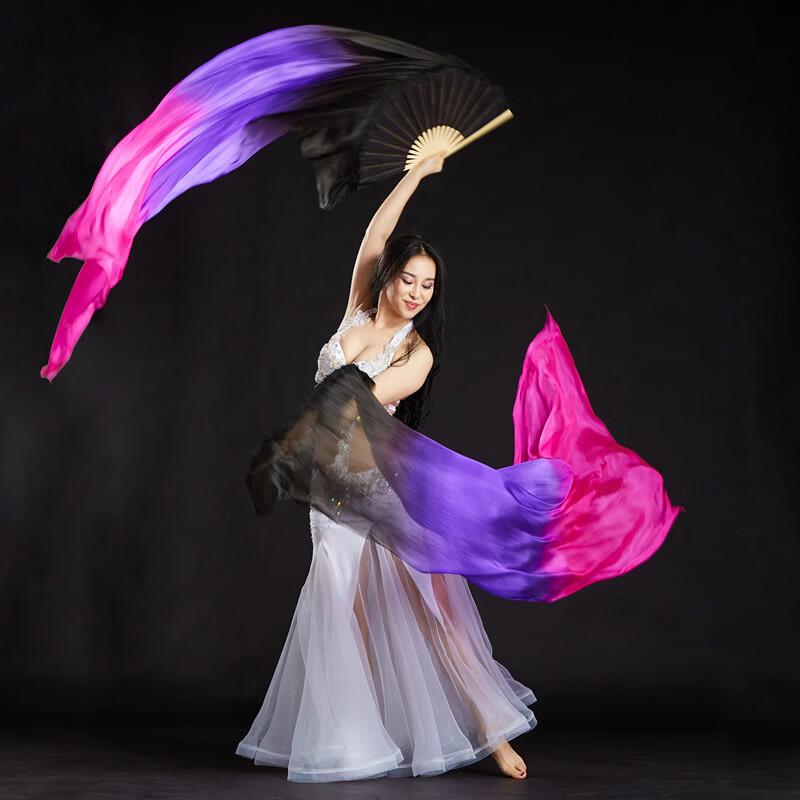 Silk Belly Dance Gradient Performance Fan