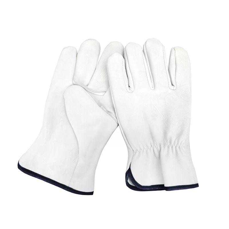 Wear-Resistant  Work Gloves Leather Workers Work Welding Safety Protection For Garden Sports Motorcycle Driver Gloves