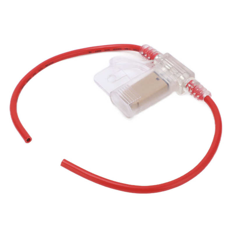 Držák pojistky pro nákladní vozidla Ochrana proti přehřátí Vodotěsný držák pojistkového vodiče 12AWG TPE+ PVC Délka 31,5 cm/ 12,4 palce pro