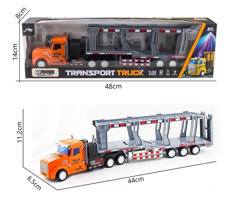 Double Trailer Decker Container Truck Engineering Vehicle Model Children Toy