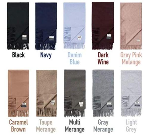 Acne Studios Large Wool Solid 10 Colors Canada Scarf Includes Shopper Bag Women's Scarf/Stole, Color, Fall/Winter, Available, (Taupe Melange), [Used]