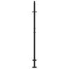 Black Garden Gate 105X155 Cm Lightweight Steel Construction