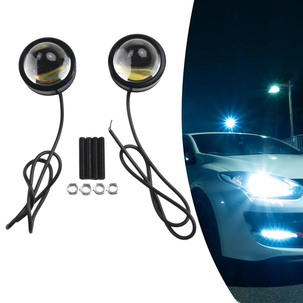 High Quality New Replacement Useful Fog Light Daytime Light White Set Dustproof High Power LED Projector Waterproof