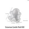 Epoxy Resin Christmas Ornaments: Snowflake, Snowman, Reindeer Mold Set for Plaster and Wax Candles