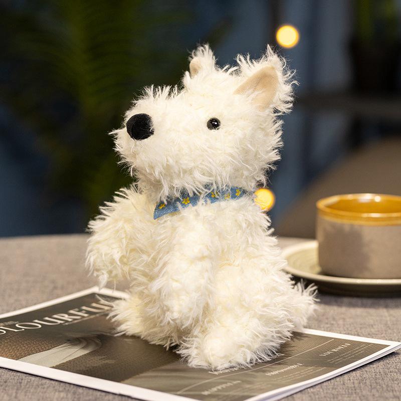 Cute West Highland Terrier Plush Toy - Soft Comfort Doll and Sleep Companion for Kids