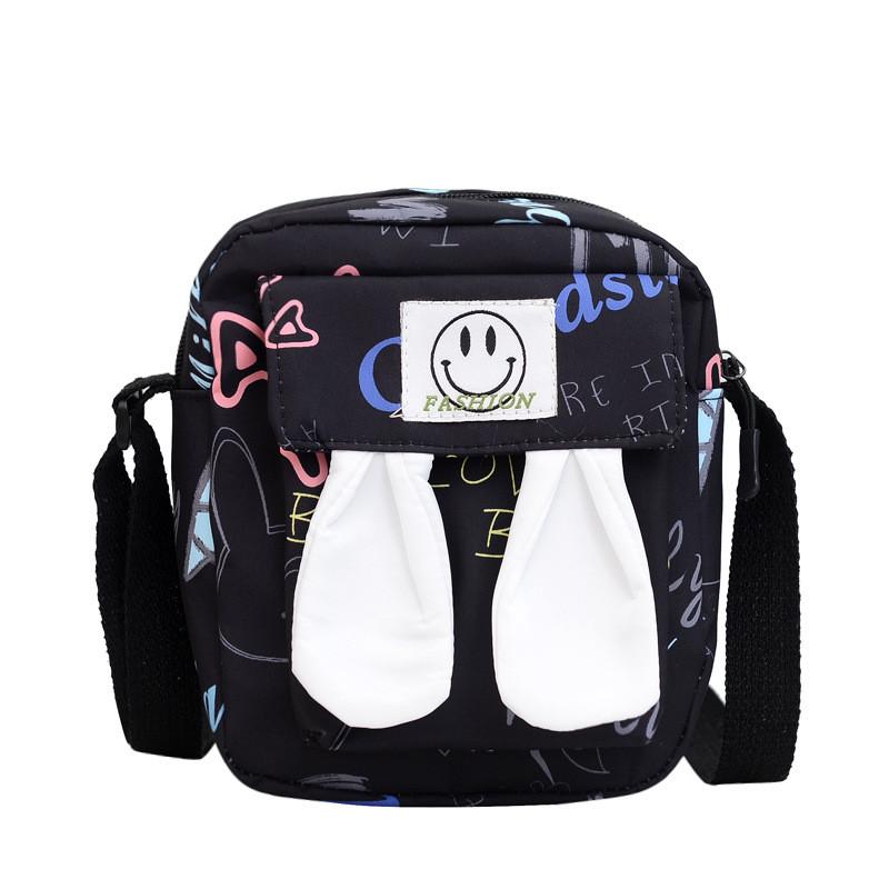 Trendy Korean Canvas Crossbody Bag For Women Stylish Cute Small Purse In Pink Green White Purple And Black