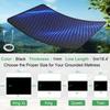 Grounding Mat for Bed Sleep Grounded Pad Anti-Slip PU Leather Grounded Mat with Grounding Cord Anti-Static Mat Ground Mattress