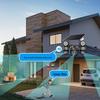 V380Pro Solar-Powered 4G WiFi Camera with Triple Lens and Screen for Rural Courtyards
