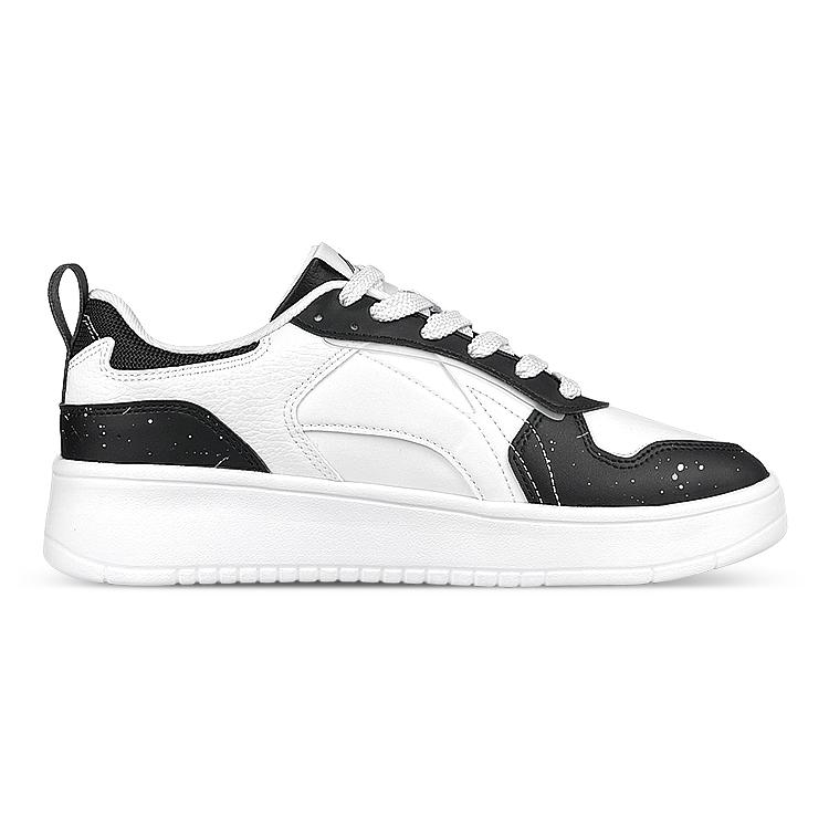 Li Ning Wheat Age Low top Skateboard Shoes Men's White Black AGCT147-5(Team47-)
