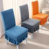 Universeller Vier-Jahreszeiten-Verdickter Esszimmertisch, Stuhlbezug, Hockerbezug, Stuhlkissen-Set, Sitzbezug mit integrierter Rückenlehne