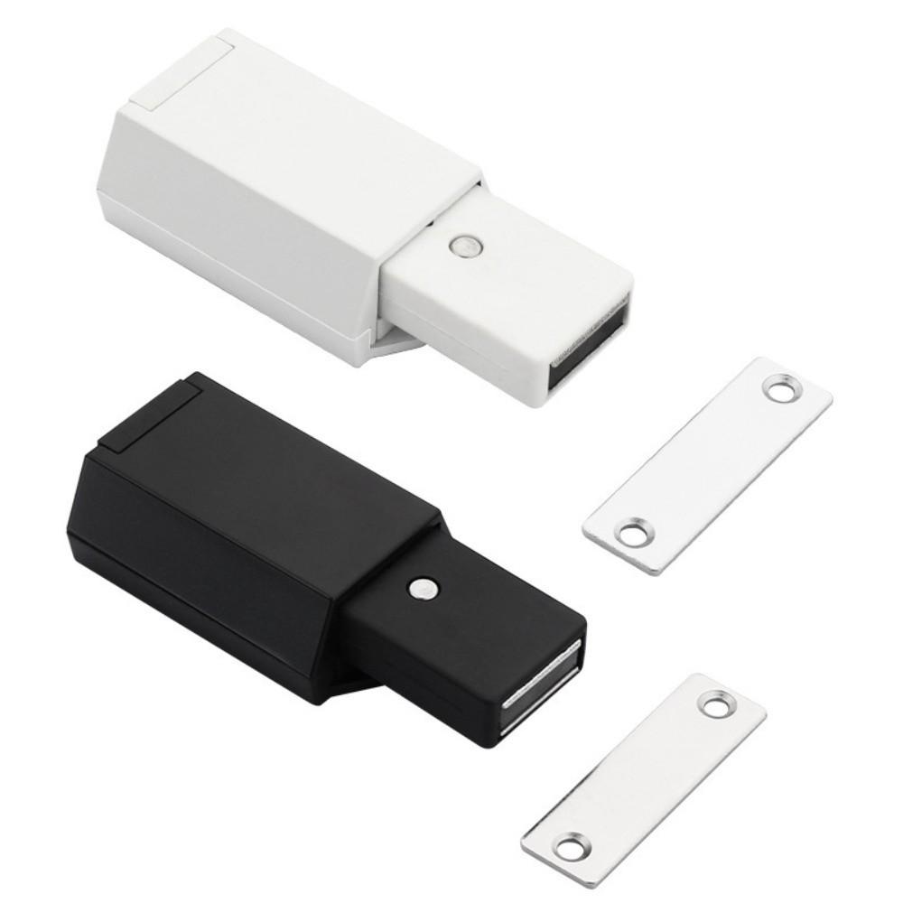 4pcs Push To Open Magnetic Door Catches Press Snap Cabinet Door Rebounder  Home Improvement