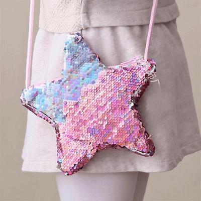 New Shiny Sequins Coin Purse Mini Cute Princess Student Purse Pouch Decorative Children Crossbody Bag Kids Gift