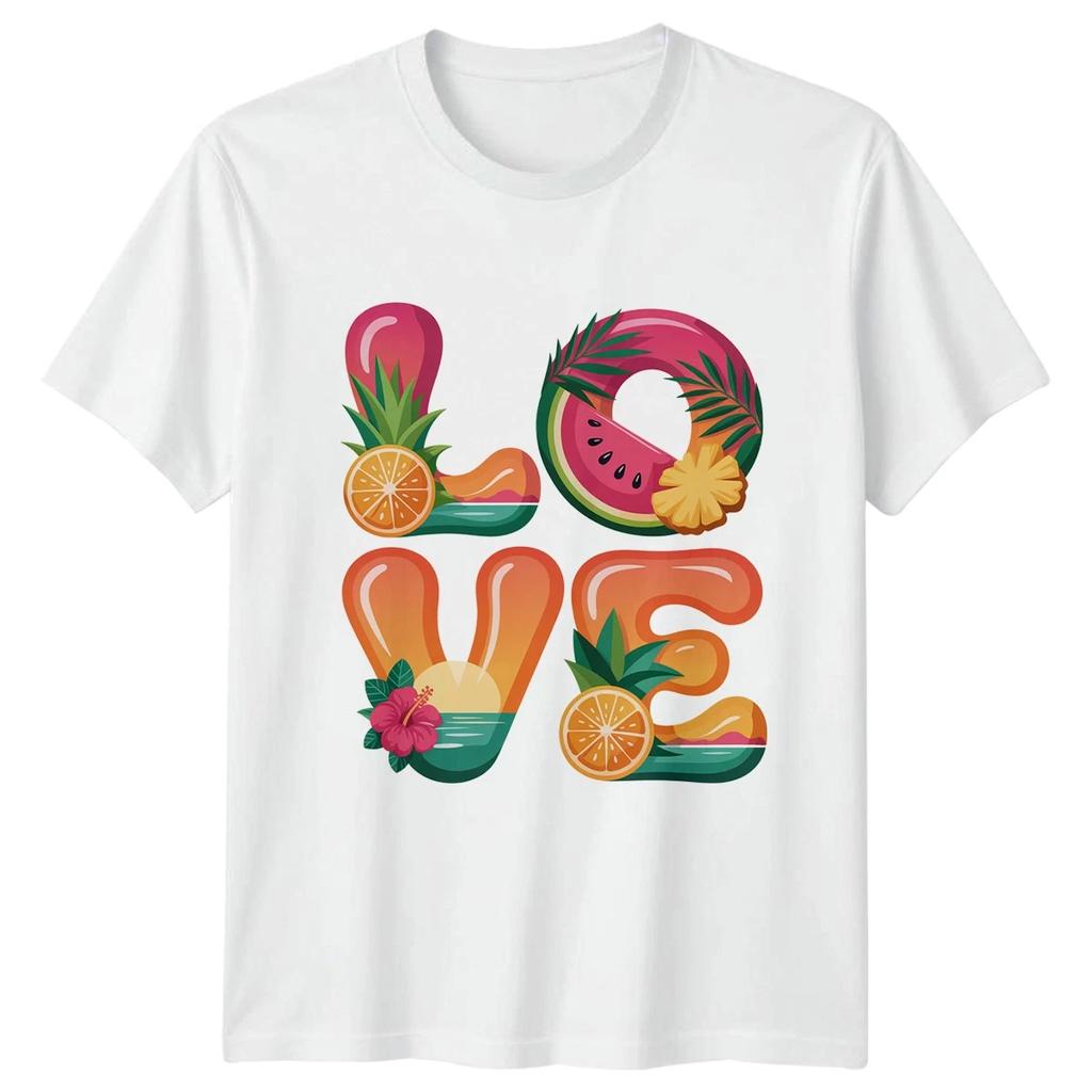 Love T-Shirt Tropical Beach Summer Summer Holiday Gift For Him And Her