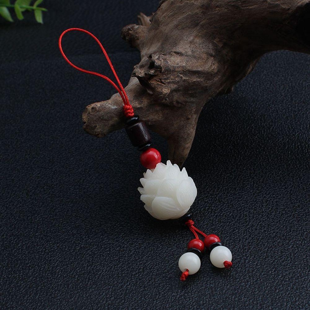 Cord Car Pendent Bag Pendant Bodhi Lotus Flower Keychain Cell Phone Lanyard Mobile Phone Lanyard