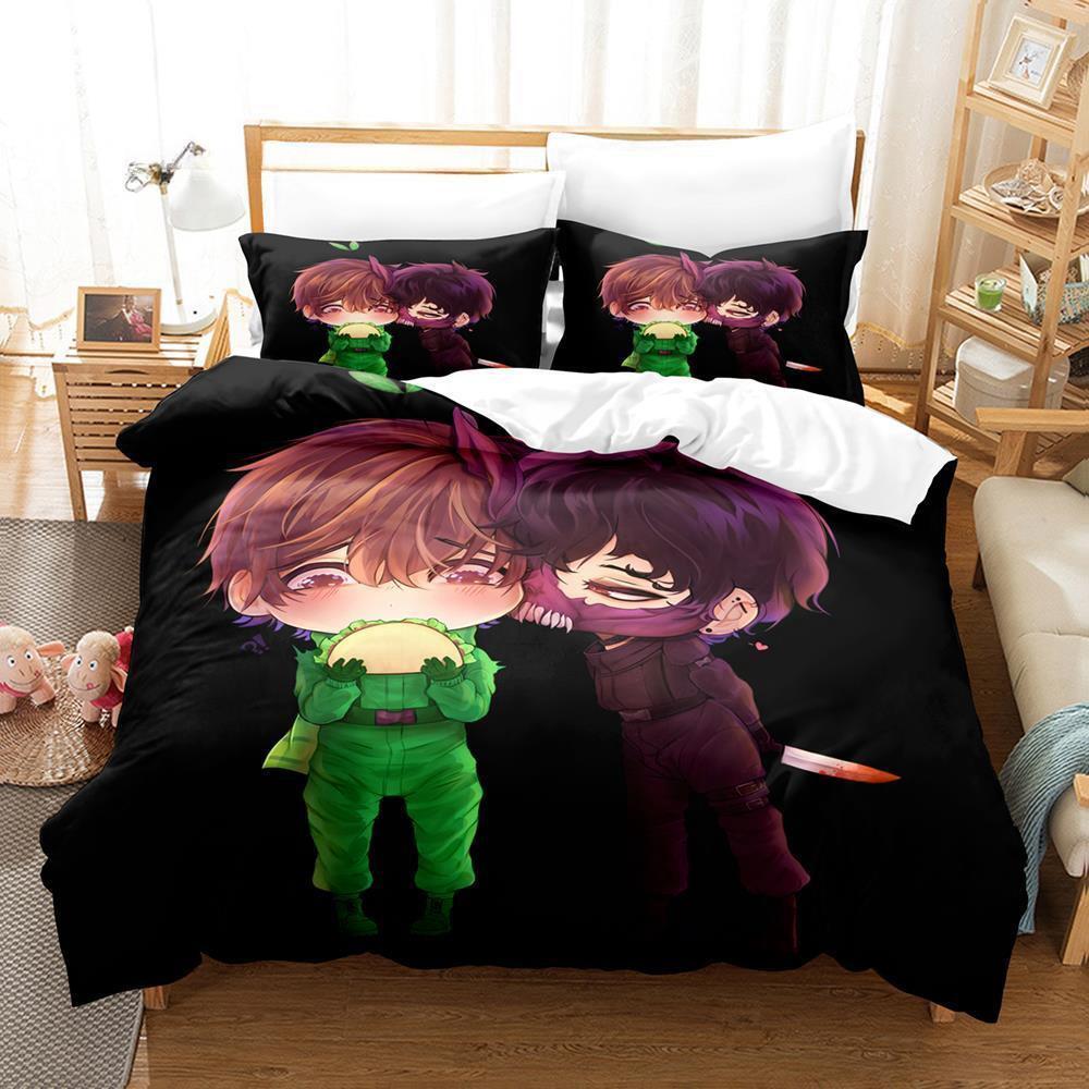 Fashion Corpse Husband Bedding Set Single Twin Full Queen King Size Bed Set Adult Kid Bedroom Duvet Cover Sets 3D Print  Anime