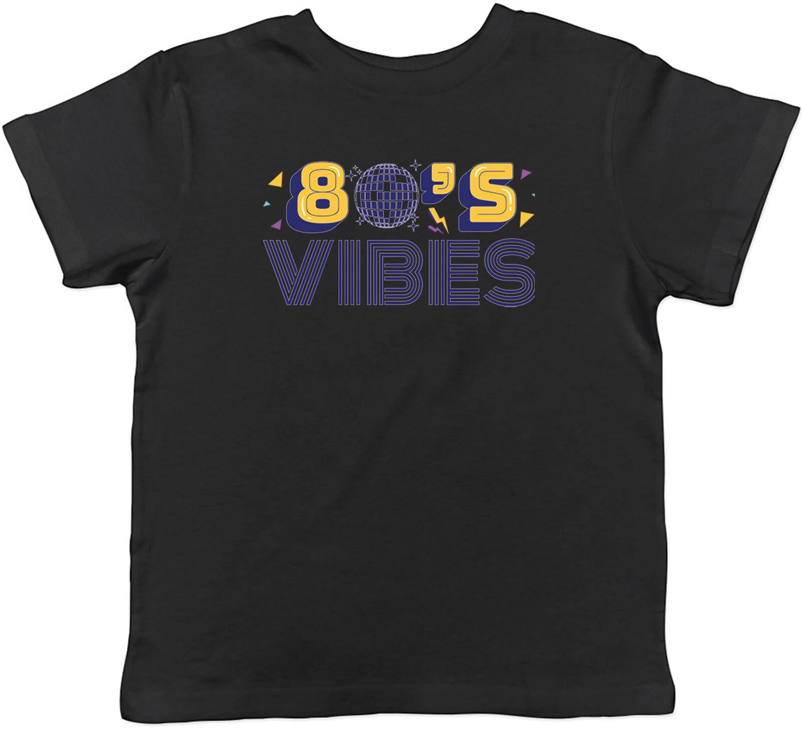 

80 s Vibes Kids T-Shirt 1980 Pop Rock Hip Hop Music Metal Punk Children Boy Girl 150