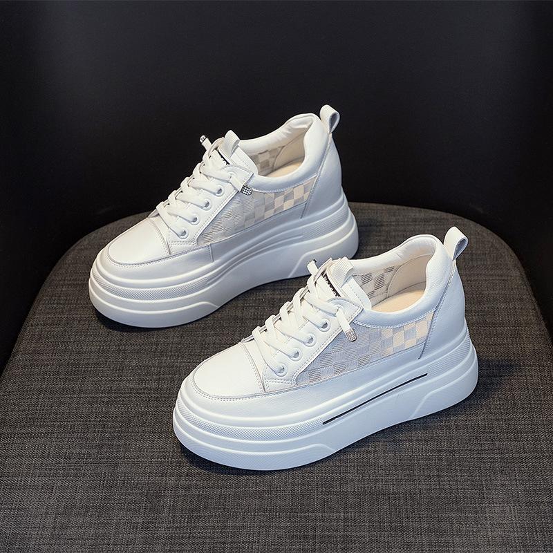 Mesh Versatile Casual Single Shoes Platform Muffin Women's Breathable Mesh Shoes 2026 Spring and Summer New Inner Height Increase
