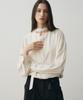 NOIRER FOR WOMAN Draped Scarf Blouse (Ivory)