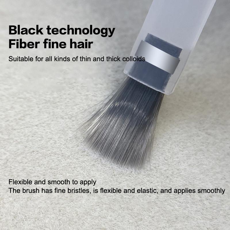 1Set Nail Polish Brush With Double Head Pen Wooden Rod Can Replacement Nail Brush Liquid Applicators Manicure Tools