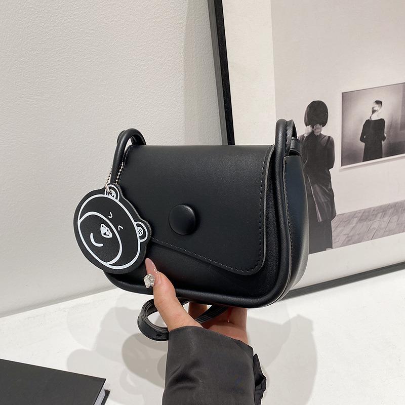 Retro small bag women's new trendy fashion texture shoulder bag high sense contrasting color versatile messenger small square bag