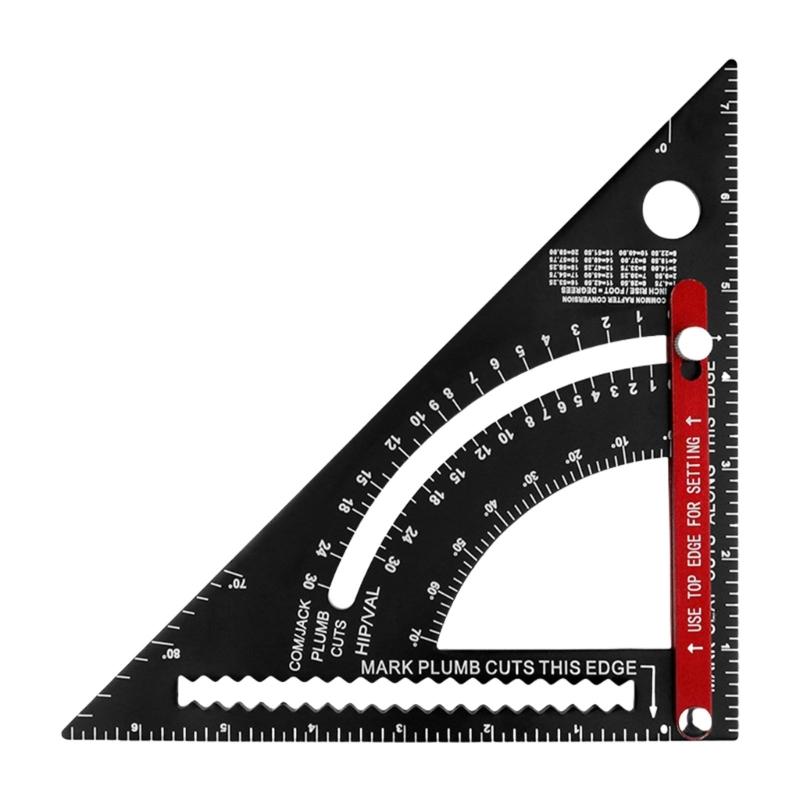 

Carpentry Triangle Ruler Rafter Framing Square Woodworking Measurement Tool Layout Tool Adjustable Combination Square 1