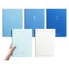 4Pcs Softcover Notebook 80 Pages Wide Lined 7x10Inch College Ruled Journal Thread Binding Notepads for Office School