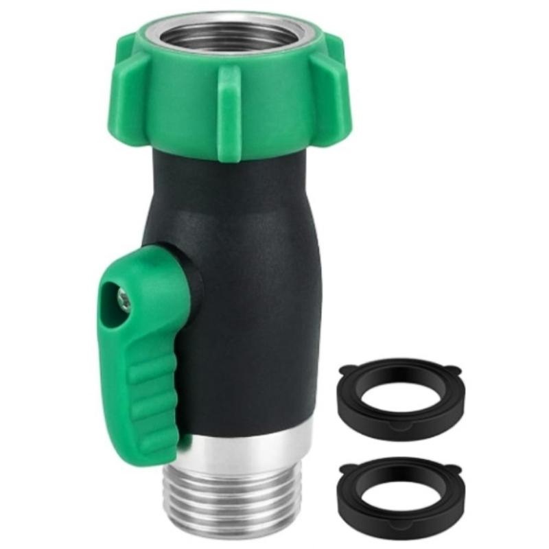 

Garden Hose Shut Off Valves Stainless Steel Water Pipe Stop Valves Straight Connector for Plumbing And Industrial Systems