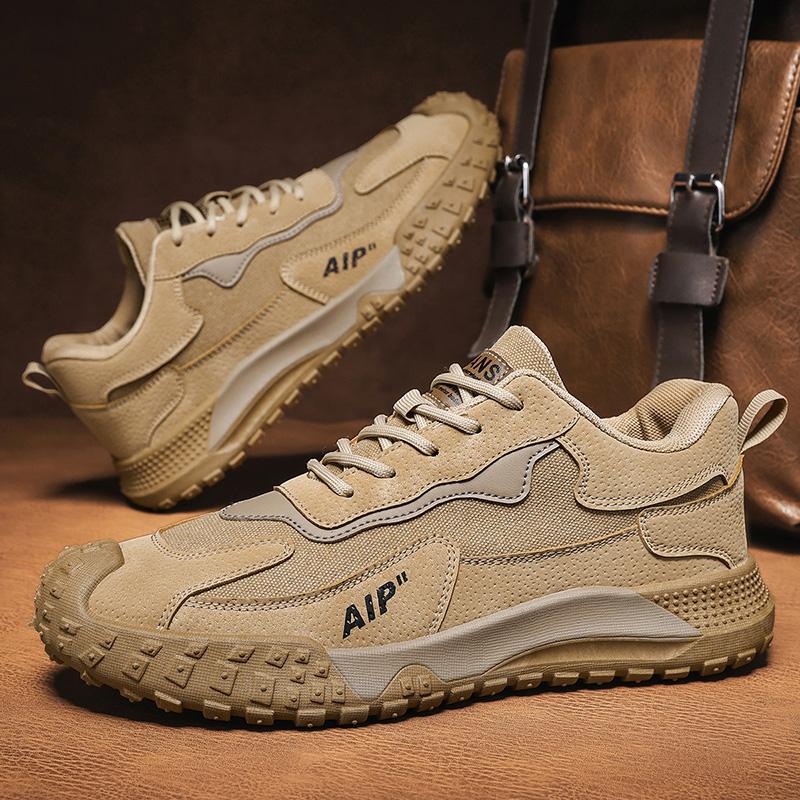 

Уличные мужские повседневные кроссовки Модная обувь для хайкинга Удобная мужская обувь для ходьбы Нескользящая спортивная обувь Дышащая мужская рабочая обувь 39 хаки