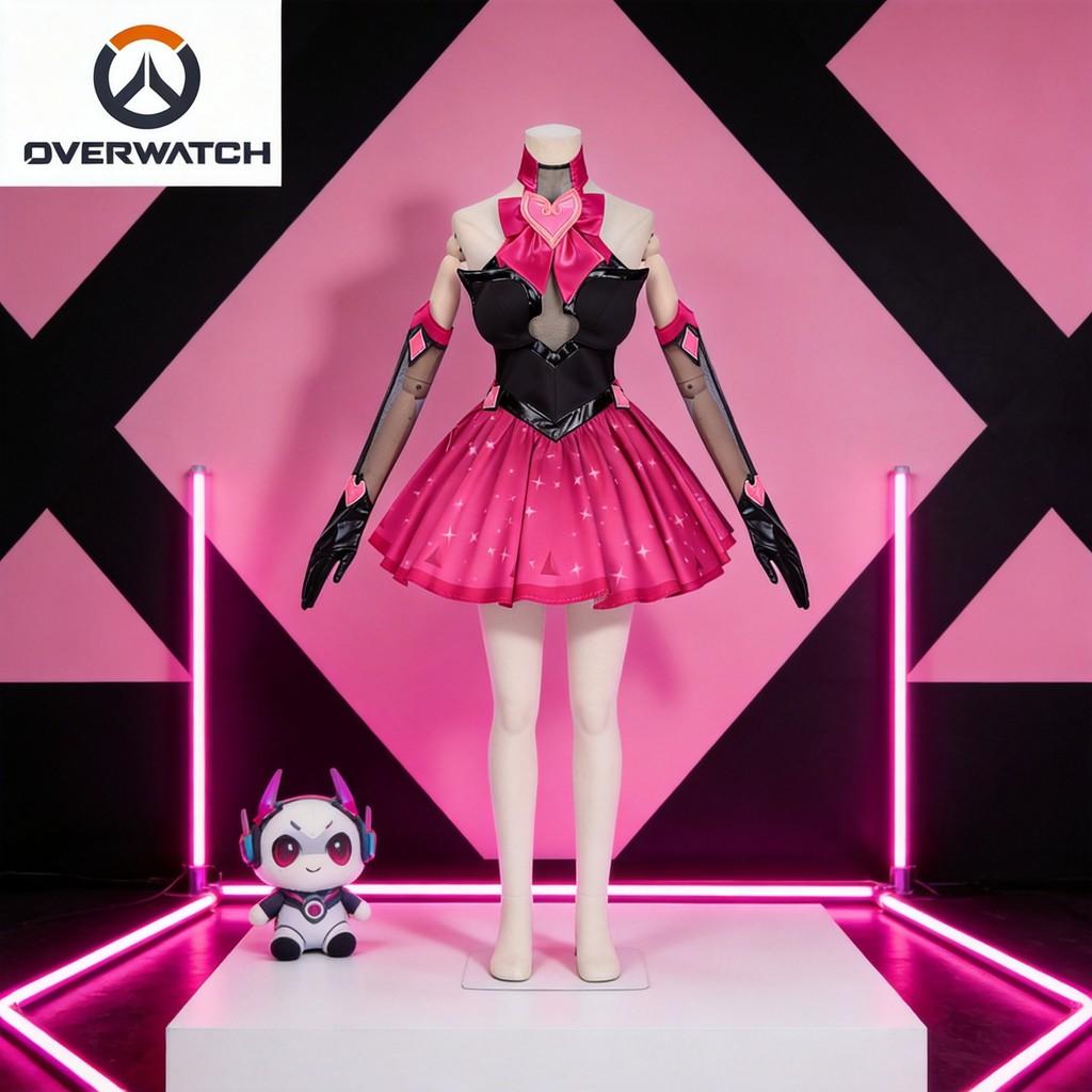 Overwatch Dva Hana Song Cosplay Kostüm Mit Leinenstoff Für Anime Fans