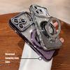 Plating For  Magnetic Stand Holder Rhinestones Case For For Iphone 17 Pro Max 16 11 12 13 14 1 Plus Diamond Bumper Cover