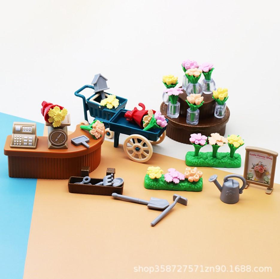 Play House Toy Simulation Mini Furniture Full Set Kitchen Doll House Miniature Food Play Scene Ornament Girl Model