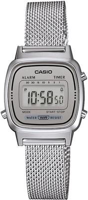 Digital Watch New Silver Mesh International Model Women's LA670WEM-7