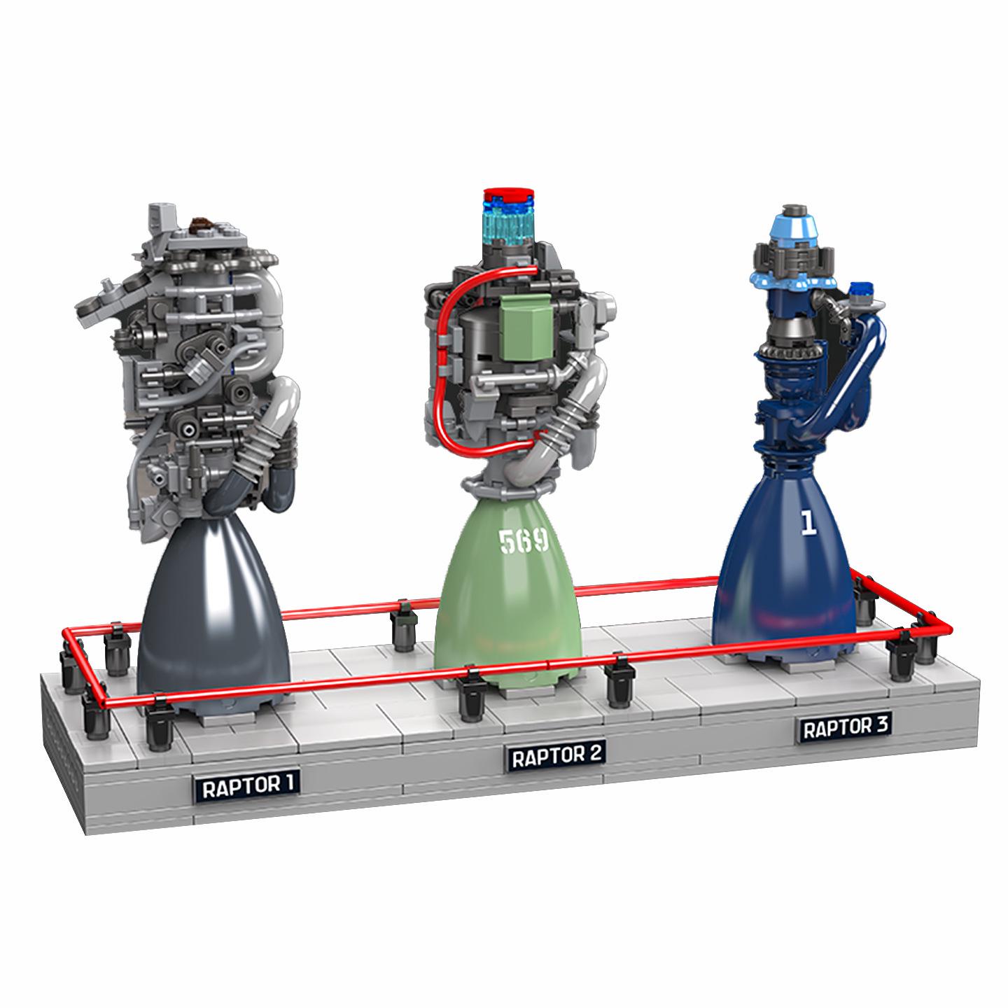 Yuxing King New Rocket Engine Building Block Toy for Boys - Model 10247 Birthday Gift