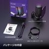 FIFINE USB Condenser Microphone A6V (Black)RGB Lighting, Cardioid, Plug & PlayFor PC, PlayStation, YouTube, Gaming, Streaming