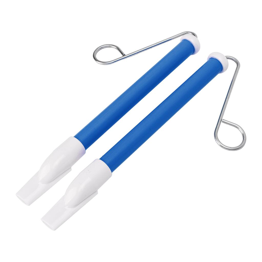 2Pcs Slide Whistle ABS Metal Safe and Simple To Play Lovely Color Children Musical Instrument Blue