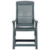 VidaXL Chaises inclinables de jardin 2 pcs Plastique Vert