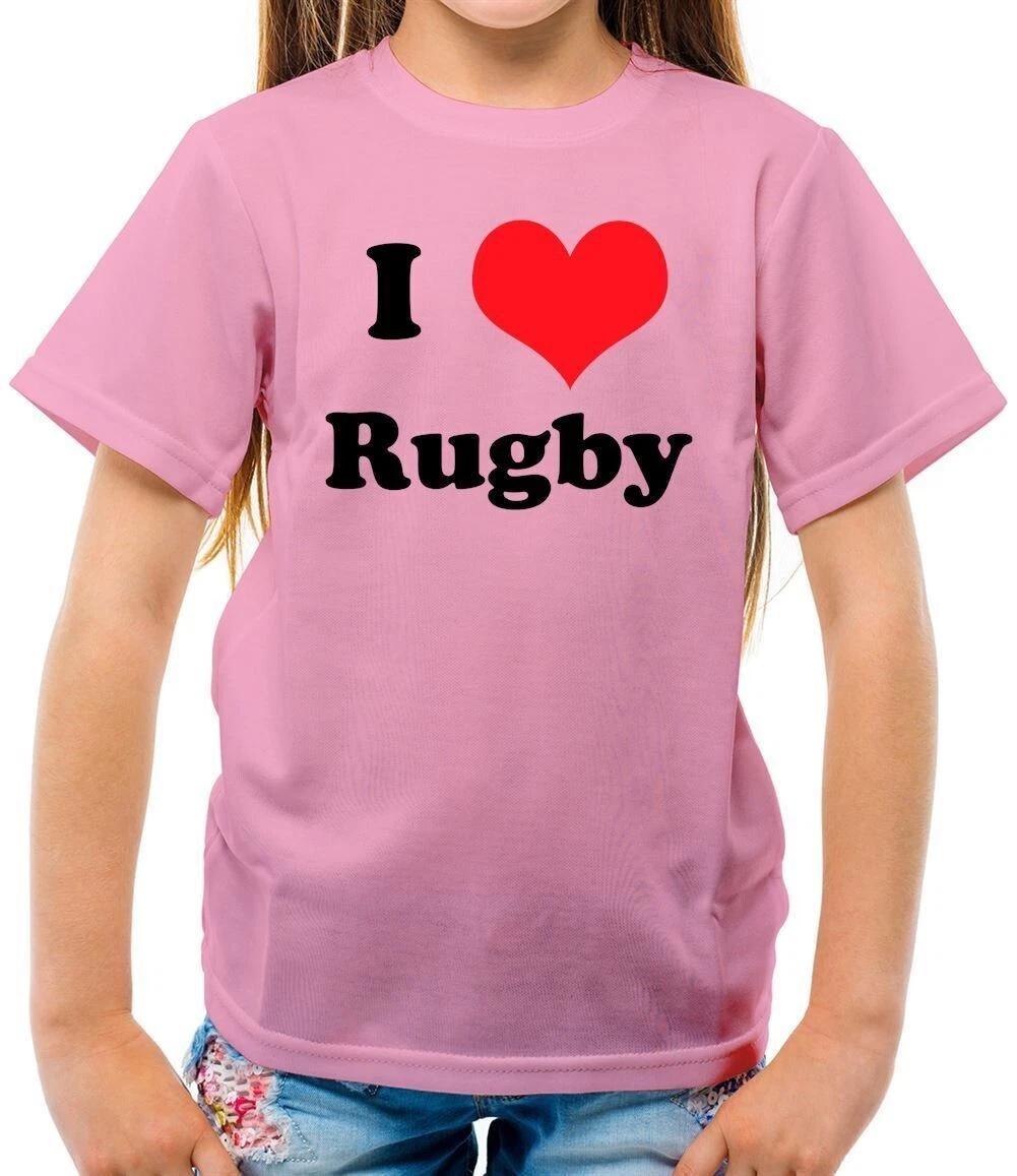 

I Love Rugby - Kids T-Shirt - Union League 6 Players Nations Sports Ball 100