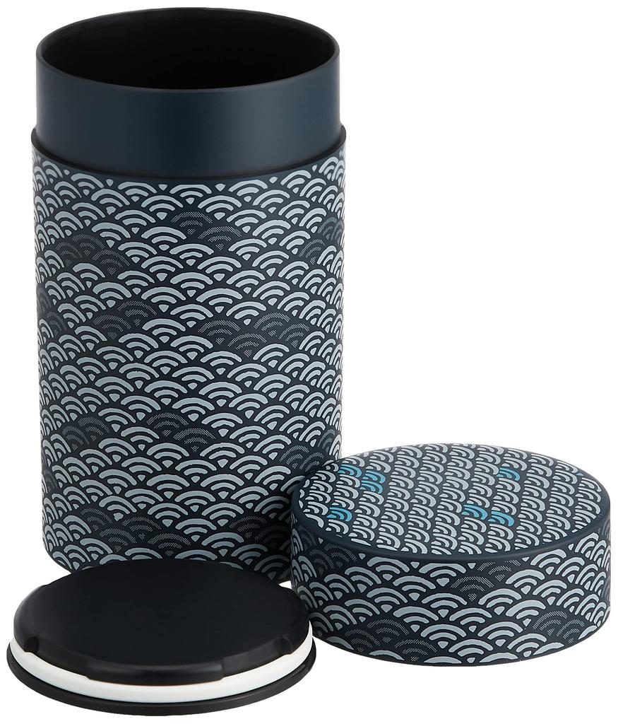 Tatsumiya Large Tea Caddy, Seigaiha Pattern, 36541