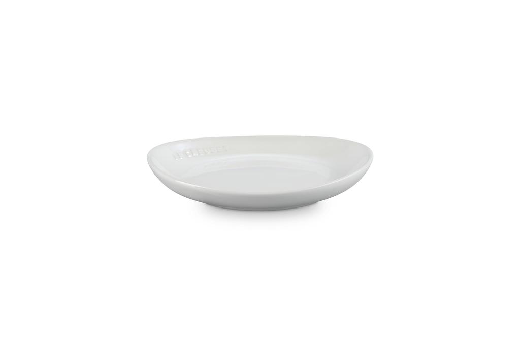 Le Creuset Flora Plate, 19 cm, White Lustre, Heat and Cold Resistant, Microwave and Oven Safe, Oven Dish, Bakeware [Official Japanese Product]