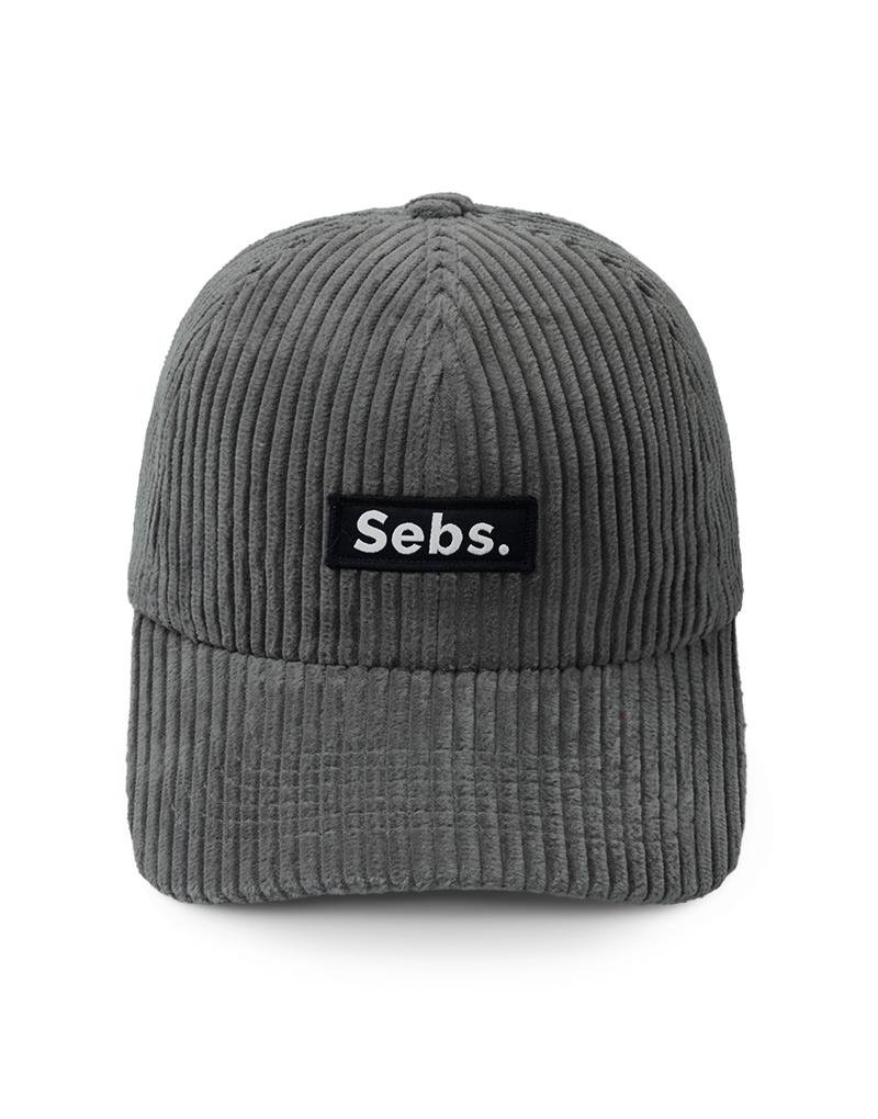 Sebseu Corduroy Gray Ball Cap
